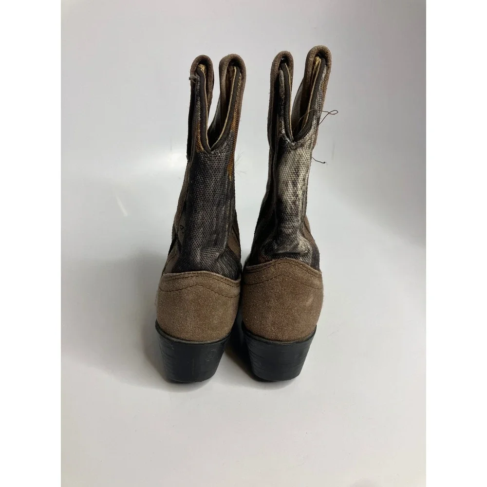 Masterson Boot Co Western Boots Kids 9 Brown Good Camo Suede RB2008C